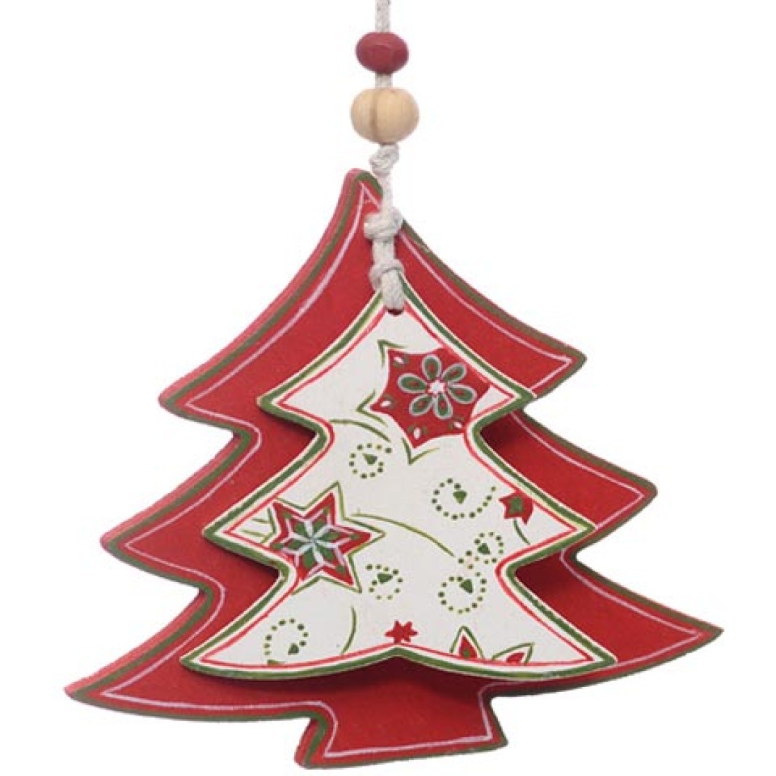 9cm Rustic Wooden Christmas Tree Decoration Or Gift Tag Christmas Baubles